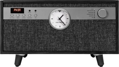 Gramofon Victrola Century Signature+ 6-in-1 VTA-830SB-BLK-INT Manualny Napęd paskowy Bluetooth CD Kaseta Czarny