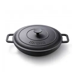 SKOTTSBERG Cast Iron 31,5 cm - patelnia żeliwna na ognisko nieprzywierająca z pokrywką