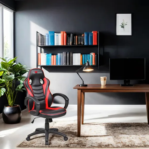 Fotel gamingowy RED FIGHTER C6 Kids Czarno-czerwony