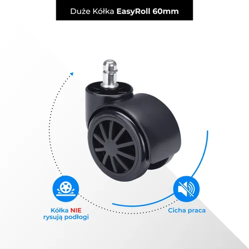 Fotel GAMVIS Phantom Large Pikowany Czarny