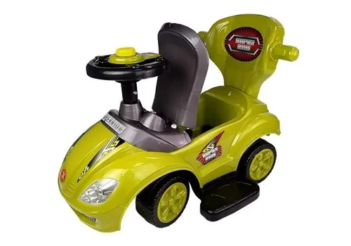 Jeździk Pchacz Samochodzik Autko Dla Malucha Mega Car 3W1 Schowek Barierki