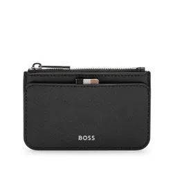 Mały Portfel Męski Boss Zair Card Hold Zip 50499278 Black 001