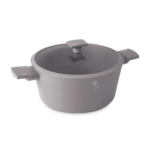 Garnek Tytanowy Z Pokrywą 28Cm Berlinger Haus Bh-8102 Taupe