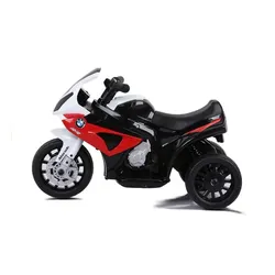 Motorek Na Akumulator Dla Dzieci 1-3 Lata Trójkołowy Bmw S1000Rr LED Skóra