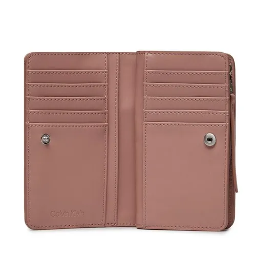 Большой женский кошелек Calvin Klein Re-Lock Quilt Bifold Wallet K60k611374 Ash Rose VB8