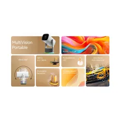 Projektor MANTA MultiVision Portable HD (1280 x 720), 250 ANSI lumen, Wi-Fi, Bluetooth