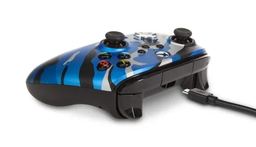 Pad PowerA Enhanced Metallic Blue Como do Xbox Series X/S, Xbox One, PC Przewodowy