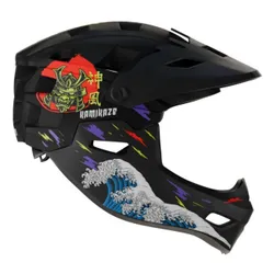 Kask KAMIKAZE Ronin Czarny Full Face (rozmiar L)