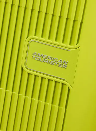 Большой расширенный чемодан American Tourister AeroStep-light lime