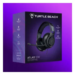 Słuchawki przewodowe z mikrofonem Turtle Beach Atlas 200 USB dla PC Nauszne Czarrny