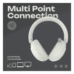 Słuchawki bezprzewodowe PowerLocus Orion Nauszne Bluetooth 5.4 Piaskowy