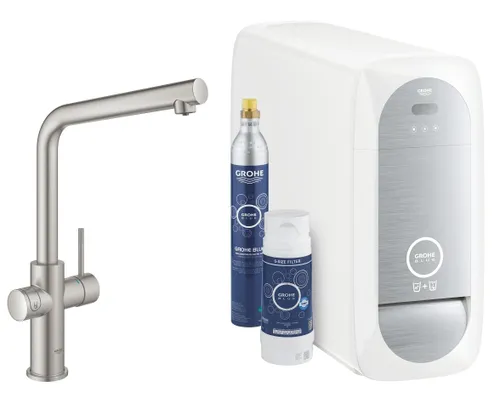 Bateria GROHE Blue Home 31454DC1 z filtrem Stal nierdzewna