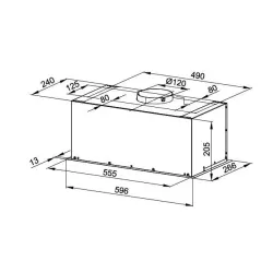 Okap MPM 60-OW-01N Inox