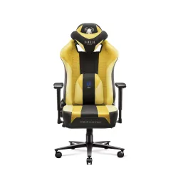 Fotel Diablo Chairs X-Player 2.0 Normal Size Gamingowy do 150kg Skóra ECO Tkanina Dark sunflower