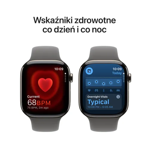 Apple Watch Series 10 GPS + Cellular koperta 42mm tytan naturalny pasek sportowy górska szarość