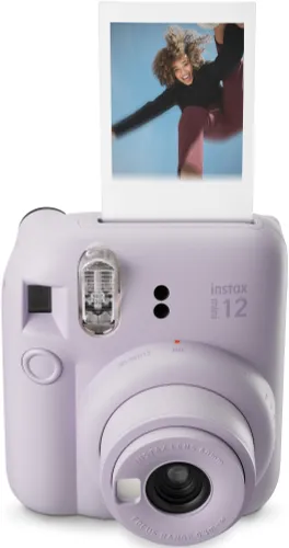 Aparat FUJIFILM Instax Mini 12 Fioletowy Pokrowiec + Album + Ramki + Sznurek + Klamerki