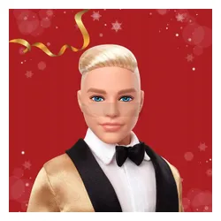 BARBIE LALKA KEN HOLIDAY 2025 Signature lalka kolekcjonerska, świąteczna JGK55