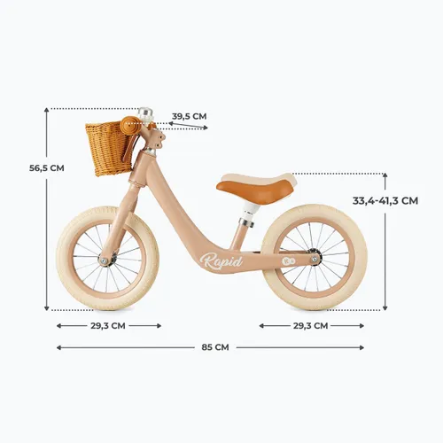 Rowerek biegowy Kinderkraft Rapid 2 pink
