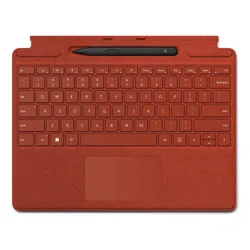 Klawiatura MICROSOFT Surface Pro Keyboard Czerwony Mak + Pióro Surface Slim Pen 2
