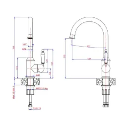 Bateria Quadron 3623504_ PVDG1 Rachel Złoty Stal szlachetna