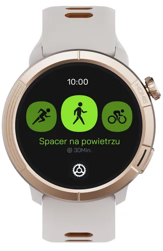 Smartwatch STELIO Activ Pro AI GPS 46mm Tytan Złoty