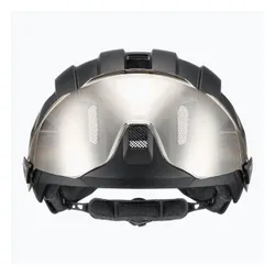 Kask rowerowy UVEX Stride Visor black matt/litemirror silver