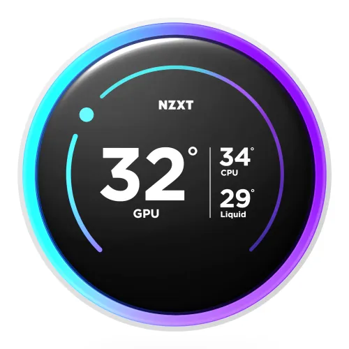 Chłodzenie NZXT Kraken Elite 280 RGB V2 LCD Biały