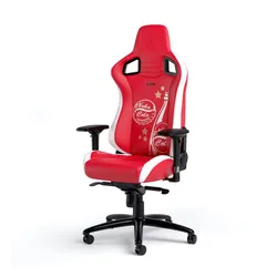 Fotel Noblechairs EPIC Fallout Nuke Cola Edition Gamingowy do 120kg Skóra ECO Czerwono-biały