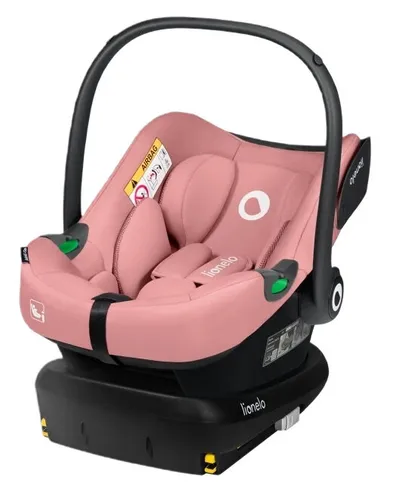 Fotelik samochodowy LIONELO Astrid i-Size z bazą Isofix 40-87 cm (0-13 kg) Różowy
