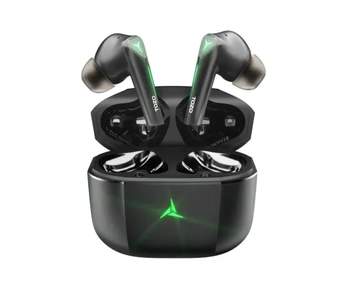 Słuchawki bezprzewodowe Tozo Gaming Pods Dokanałowe Bluetooth 5.3 Czarny