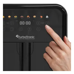 Air Fryer Frytkownica beztłuszczowa TURBOTRONIC TT-AF190 Czarny 6l 8 automatycznych programów