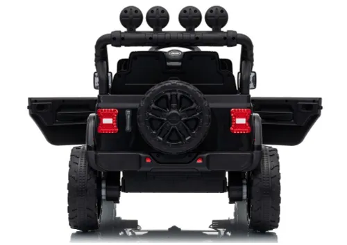 Auto Na Akumulator Jeep Rubicon 2X200W 24V Eva Skóra LED Pilot Radio MP3