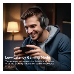 Słuchawki bezprzewodowe Tozo H100 Nauszne Bluetooth 5.4 Czarny