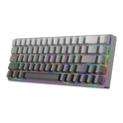 Klawiatura gamingowa White Shark Nunchaku szara Blue Switch RGB Hot-Swap