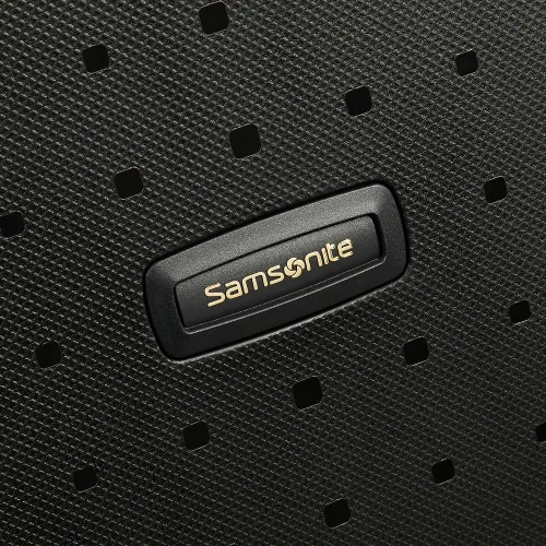 Mare XL Samsonite s ' cure DLX valiza - negru / aur delicios
