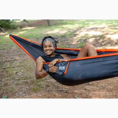 Hamak turystyczny ENO SuperSub Ultralight charcoal/orange