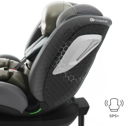 Fotelik samochodowy KINDERKRAFT I-360 2 Plus 40-150 cm (0-36 kg) Szary