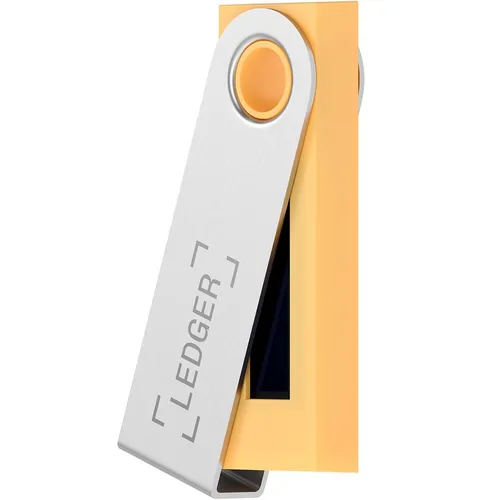 Portfel sprzętowy dla kryptowalut Ledger Nano S Saffron Yellow