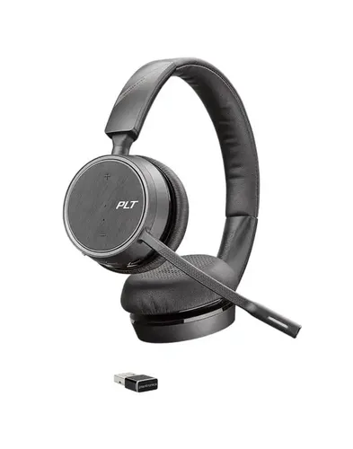 Słuchawki bezprzewodowe z mikrofonem Plantronics Poly Studio P5 Kit z Voyager 4220 UC Nauszne Czarny