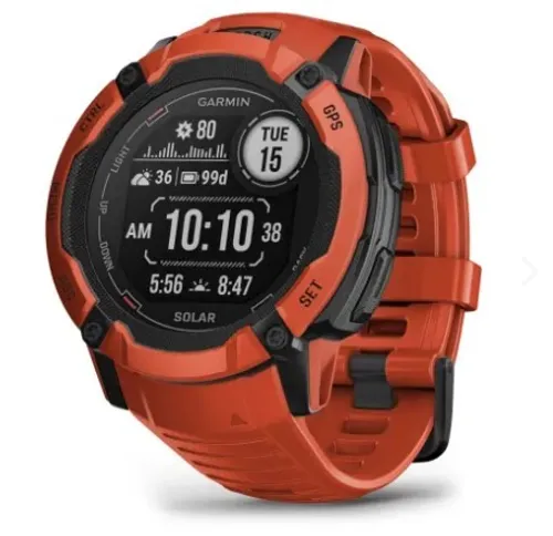 Смарт-часы Garmin Instinct 2x Solar (огненно-красный)