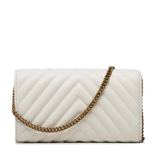 Pinko dragoste Mini Icon portofel C pe 23 PLTT 100062 A0gk Bianco Seta / aur antic Z14Q