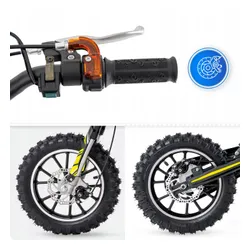 Motocykl spalinowy 49CC cross dla dzieci e-start motor motorek LED 35km/h