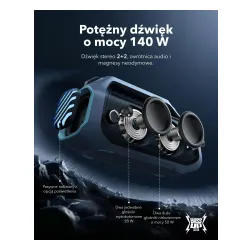 Głośnik Bluetooth Soundcore Boom 2 Plus 140W Zielony