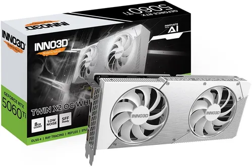 Karta graficzna INNO3D GeForce RTX 5060 Ti Twin X2 OC White 8GB DLSS 4
