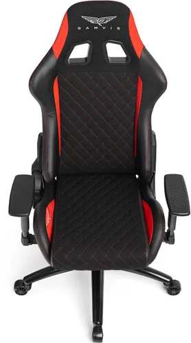 Fotel GAMVIS Phantom Large Czarny (czerwone elementy)
