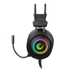 Słuchawki przewodowe z mikrofonem Rampage RM-K19 Raging Plus Nauszne Czarny