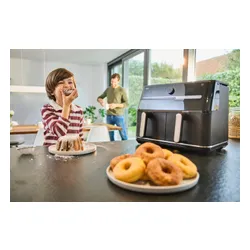 Air Fryer Frytkownica beztłuszczowa BRAUN TwinCook 5 TD5073 10l z podwójnym koszem i okienkiem do obserwacji postępów gotowania