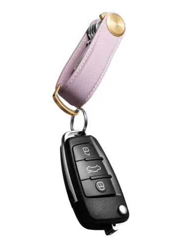 Skórzane etui organizer na klucze Orbitkey Key Organiser Pro Saffiano Leather - lilac