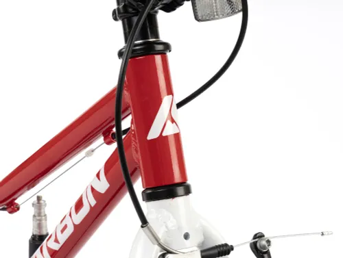 Rower dziecięcy KARBON Superlight 18 cali dla chłopca Czerwony