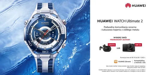 Smartwatch HUAWEI Watch Ultimate 2 Srebrno-niebieski